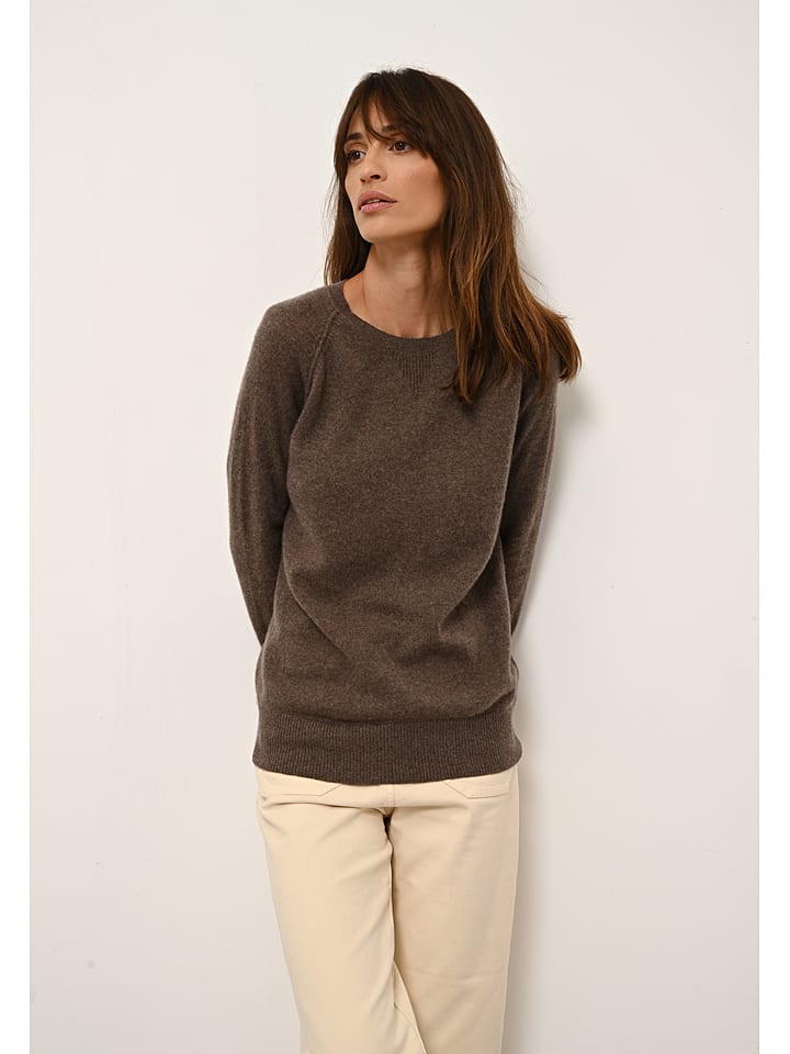 Just Cashmere Kaschmir-Pullover "Helen" in Braun - 78% | Größe S | Damen-pullover-cardigans