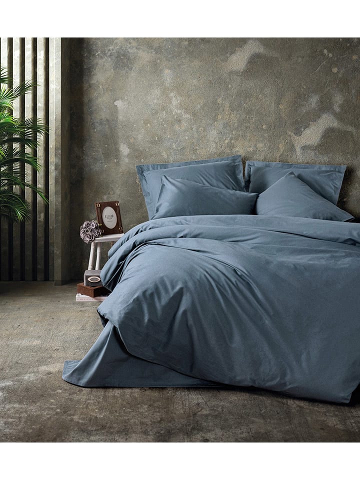 Elizabed Renforcé-Bettwäsche-Set in Grau - 56% | Größe 155x220 cm | Bettwaesche-bettwaren