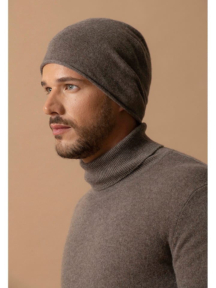 Perfect Cashmere Kaschmir-Mütze "June" in Braun - 35% | Damen-muetzen-caps