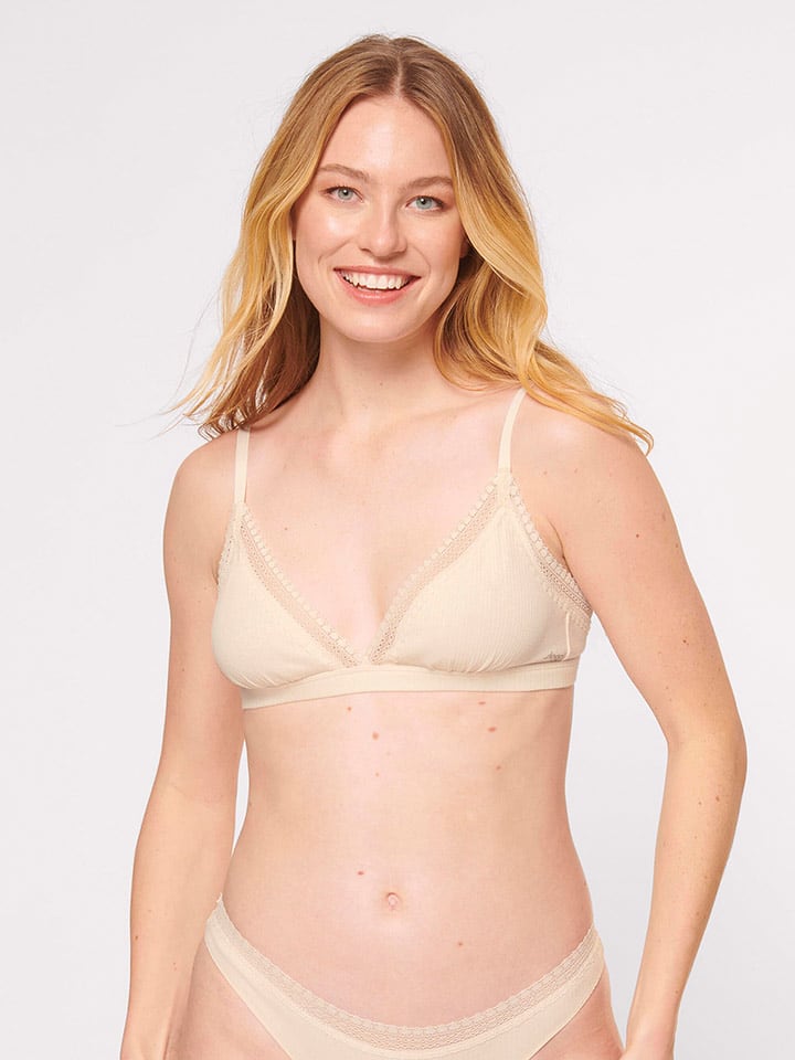 Sloggi Bügelloser BH in Beige - 62% | Größe S | Damen-bhs