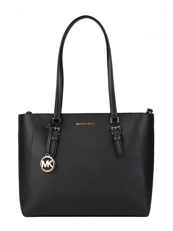 Michael Kors Leder-Schultertasche in Schwarz - (B)35 x (H)30 x (T)10 cm - 49% | Damen-taschen