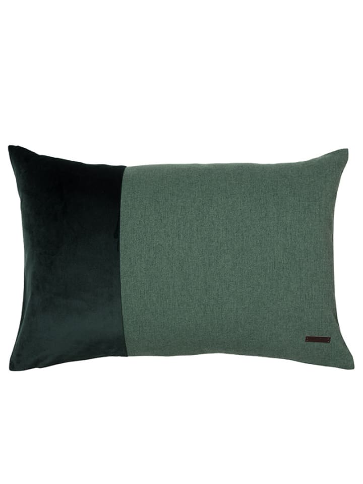 ESPRIT Kissenhülle "Harp" in Dunkelgrün - 16% | Größe 38x38 cm | Dekokissen
