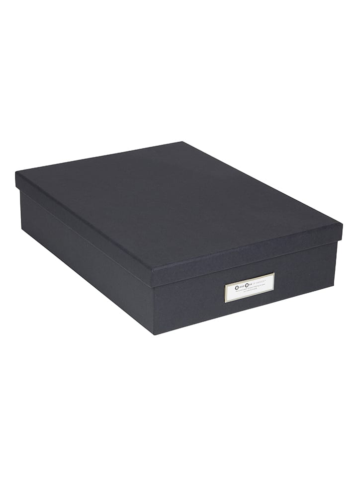BIGsoBox Dokumentenbox "Oskar" in Anthrazit - (L)35 x (B)26 x (H)8,5 cm - 30% | Buero-schulbedarf