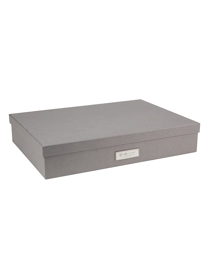 BIGsoBox Dokumentenbox "Sverker" in Hellgrau - (L)43,5 x (B)31 x (H)8,5 cm - 15% | Buero-schulbedarf