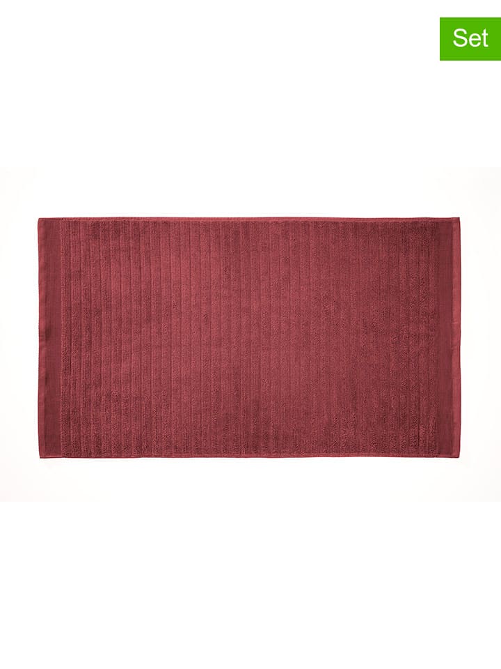 HNL 2er-Set: Badetücher "Prestige" in Rot - 22% | Größe 60x110 cm | Badtextilien
