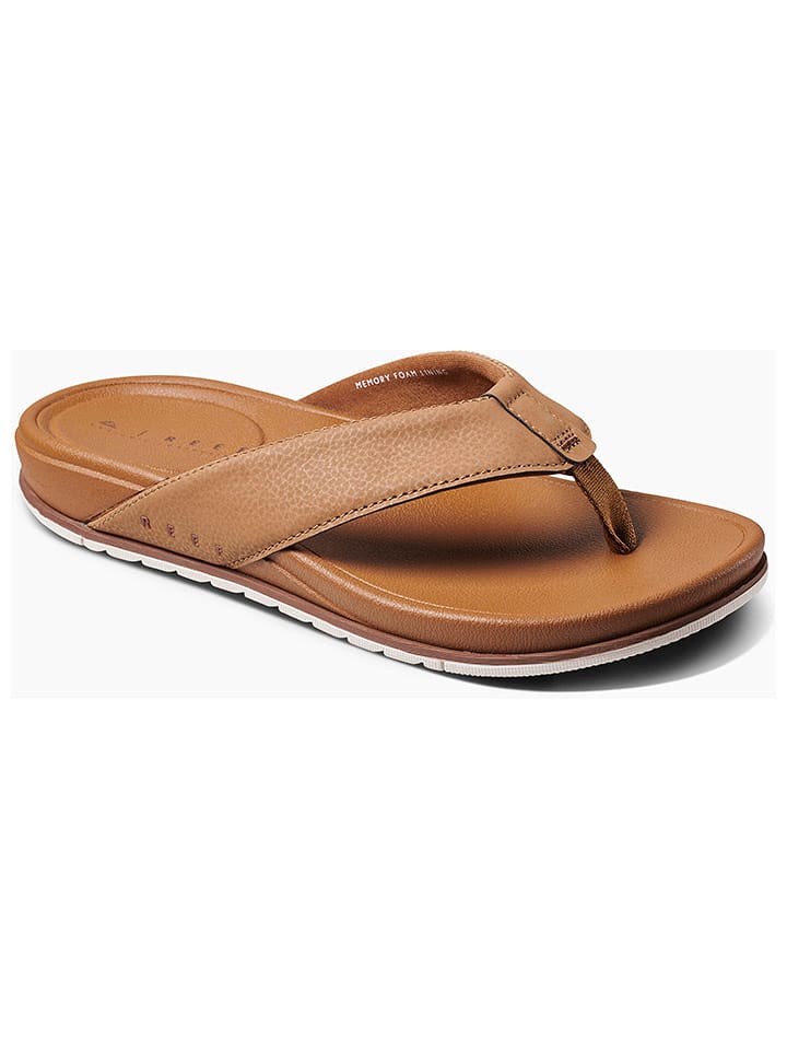 Reef Zehentrenner "Bonzer" in Hellbraun - 44% | Größe 44 | Herrensandalen