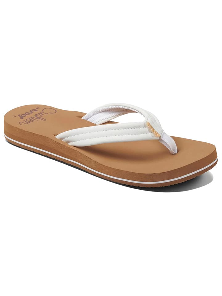 Reef Zehentrenner "Cushion Breeze" in Weiß/ Beige - 18% | Größe 38,5 | Damen-sandalen