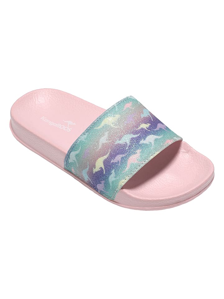 Kangaroos Pantoletten in Rosa/ Bunt - 51% | Größe 36 | Clogs-pantoletten-kinder