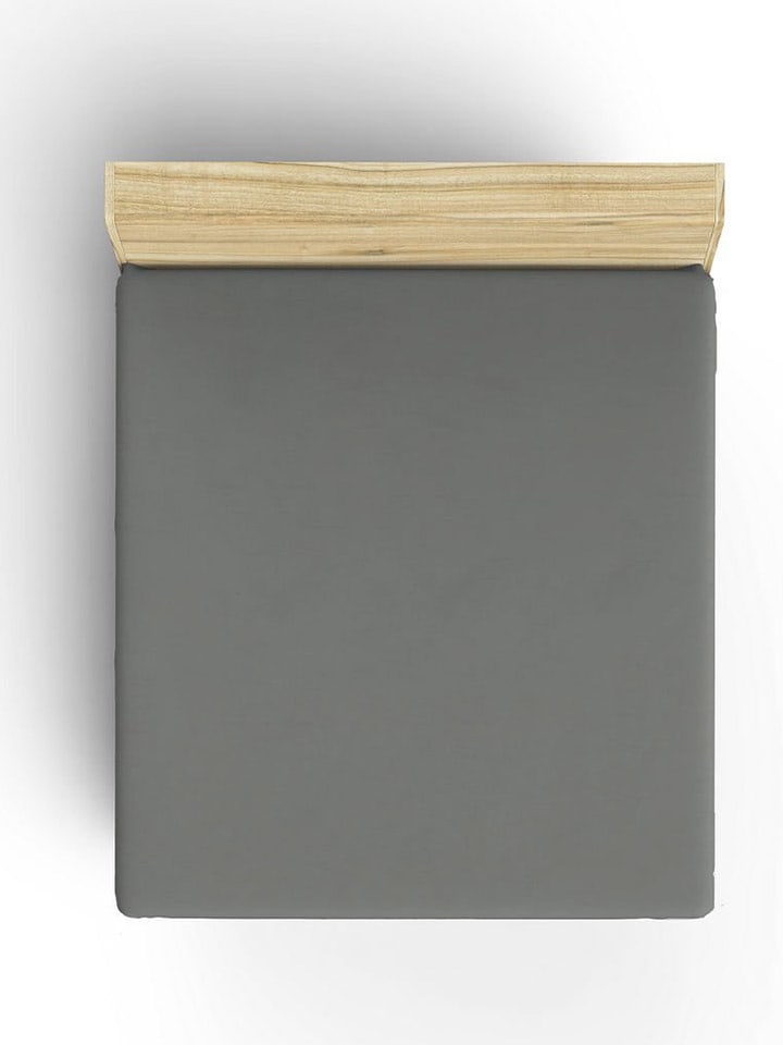 Elizabed Renforcé-Spannbettlaken in Grau - 54% | Größe 160x200 cm | Bettwaesche-bettwaren