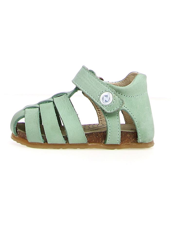 Naturino Leder-Halbsandalen "Alb" in Mint - 44% | Größe 26 | Babysandalen
