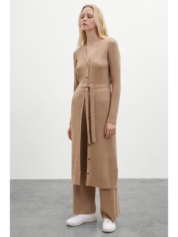 Ecoalf Longcardigan in Beige - 83% | Größe XS | Damen-pullover-cardigans