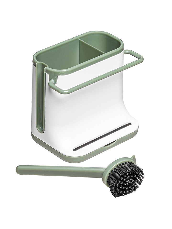 Chefware Spülbecken-Organizer in Weiß/ Grün - (B)13,5 x (H)15,5 x (T)10,5 cm - 15% | Weitere-haushaltshelfer