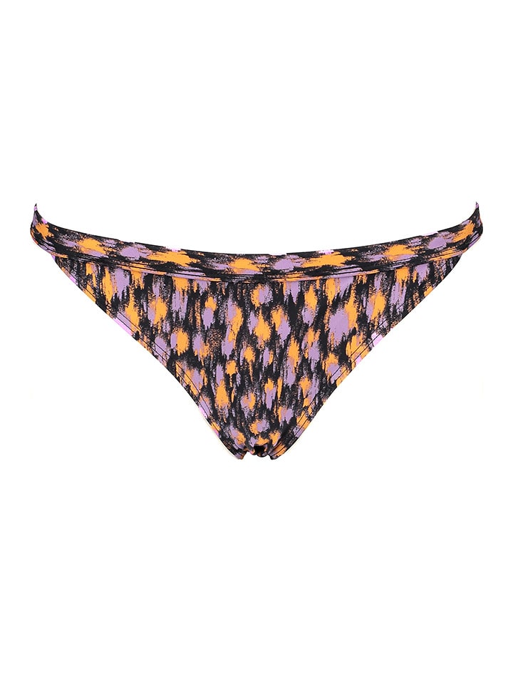 LASCANA Bikini-Hose in Schwarz/ Orange/ Flieder - 76% | Größe 38 | Damen-bademode