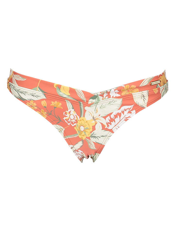 Sunseeker Bikini-Hose in Orange/ Creme/ Grün - 80% | Größe 40 | Damen-bademode