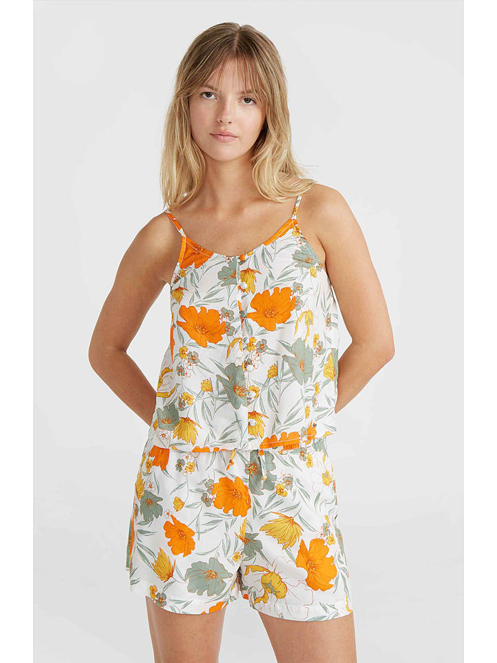 O'Neill Top "Tiare" in Weiß/ Bunt - 34% | Größe XS | Damen-tops