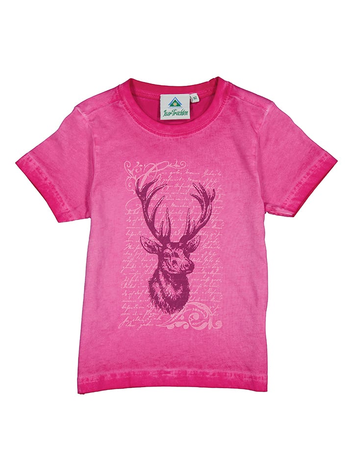 Isartrachten Trachtenshirt in Pink - 47% | Größe 86 | Baby-shirts
