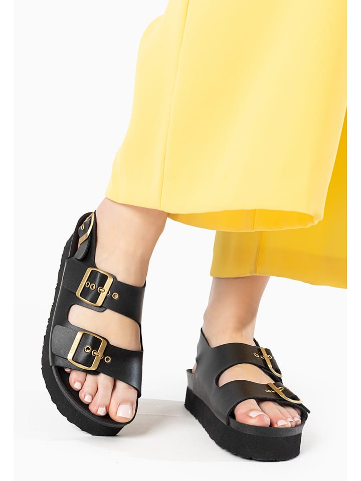 BAYTON Sandalen "Achille Plus" in Schwarz - 61% | Größe 41 | Damen-sandalen