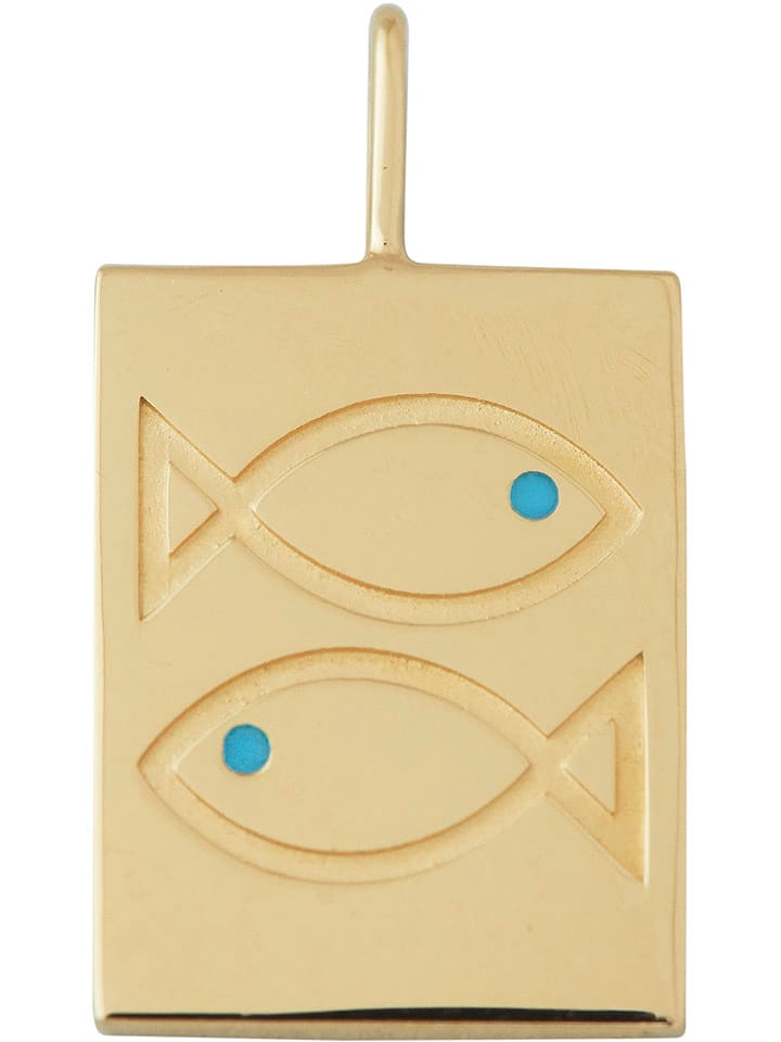 Design Letters Vergold. Anhänger "Pisces" - (H)2 cm - 59% | Schmuck