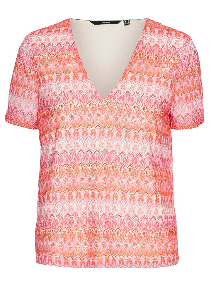 Vero Moda Shirt in Rot/ Rosa - 74% | Größe S | Damen-tops