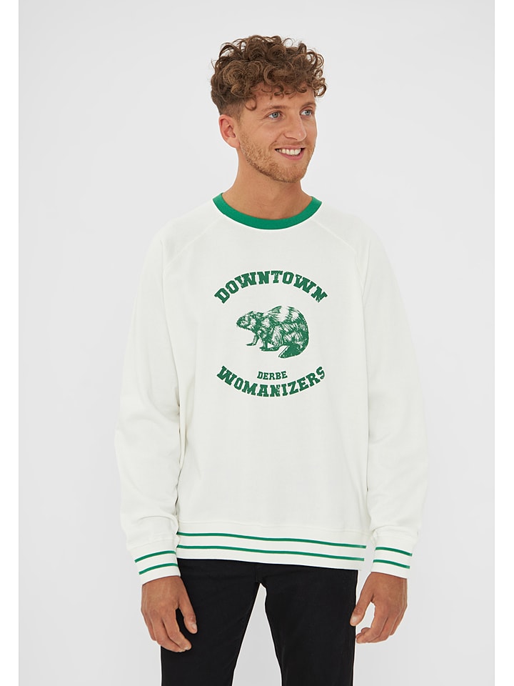 Derbe Sweatshirt in Weiß - 69% | Größe L | Herren-plussize