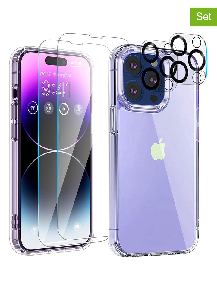 SWEET ACCESS 5tlg. Set: Full-Body-Case für iPhone 12 Pro in Transparent - 52% | Damen-handytaschen
