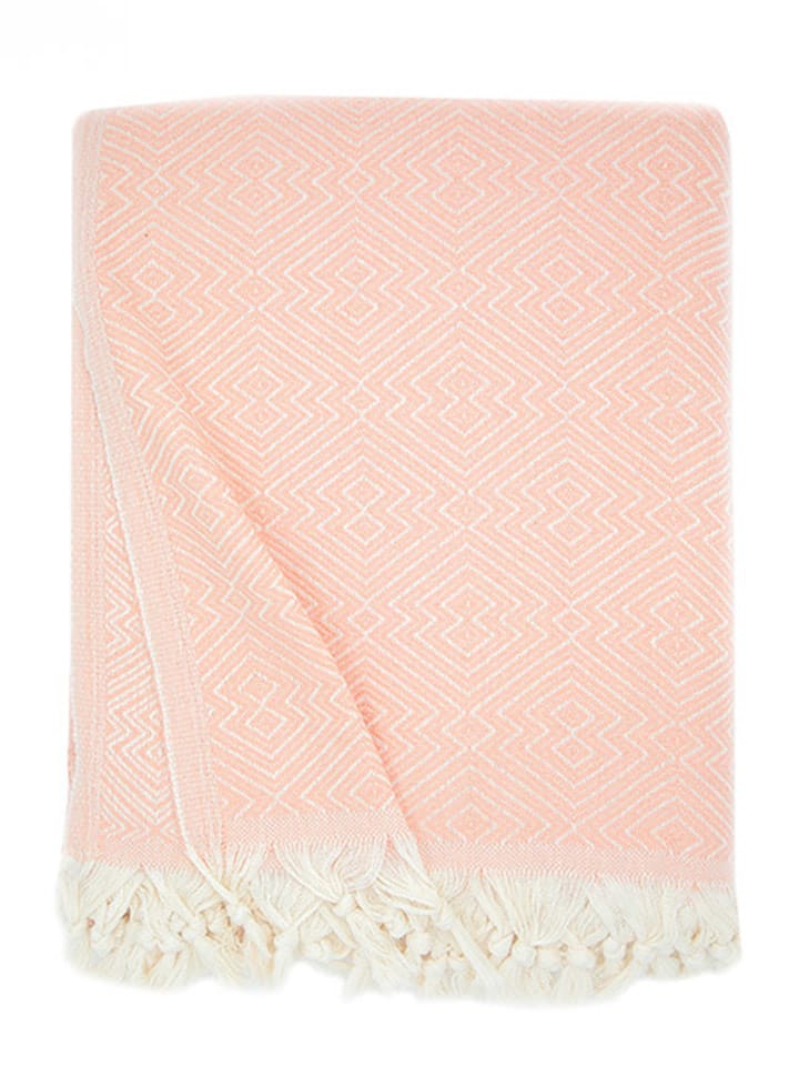 Samimi Pled w kolorze jasnoróżowym - 250 x 200 cm rozmiar: onesize