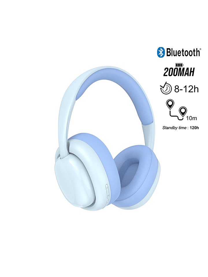 SmartCase Bluetooth-Over-Ear-Kopfhörer in Hellblau - onesize