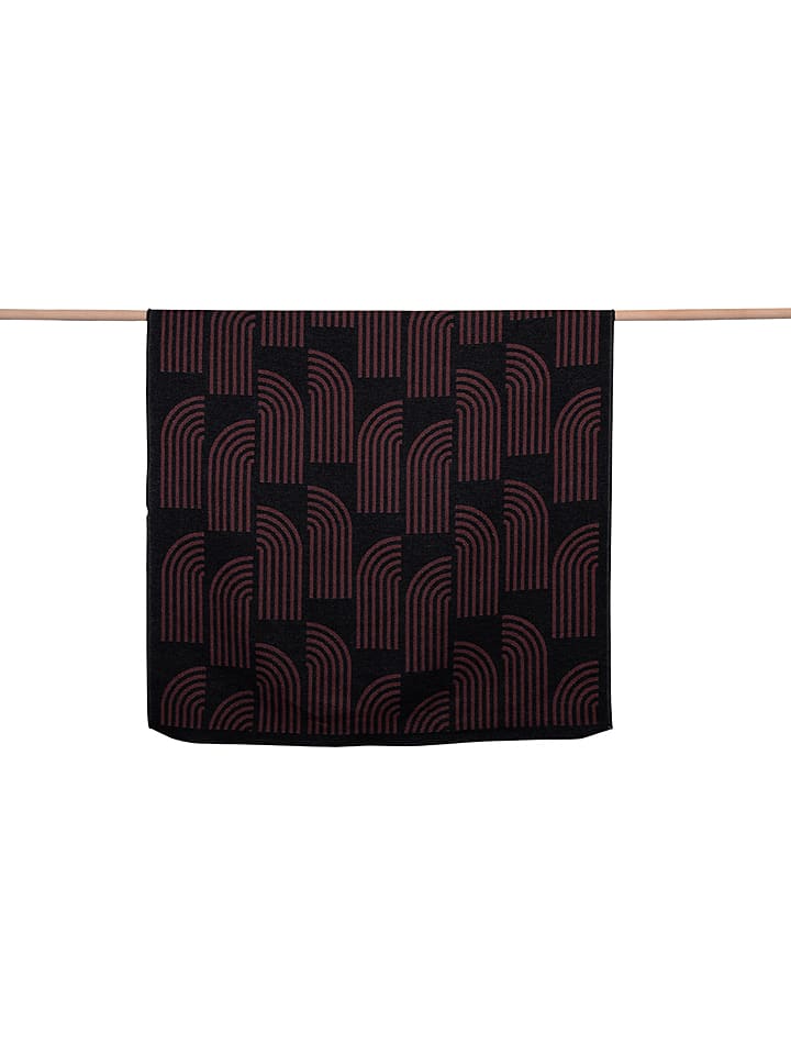 David Fussenegger Überwurf "Nova" in Schwarz/ Rot - 46% | Größe 220x145 cm | Decken