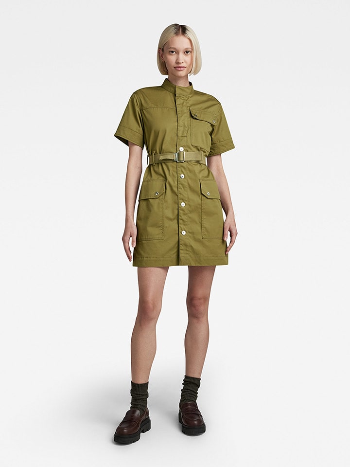 G-Star Kleid in Khaki - 85% | Größe M | Damen-kleider