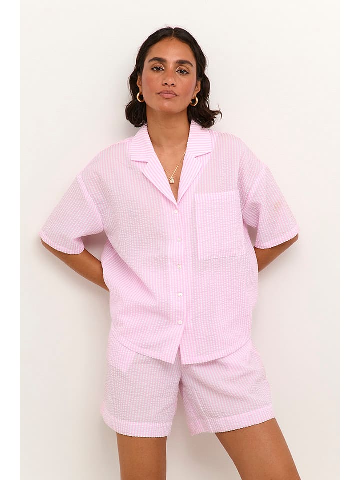 Kaffe Hemd in Rosa - 71% | Größe 40 | Damen-blusen