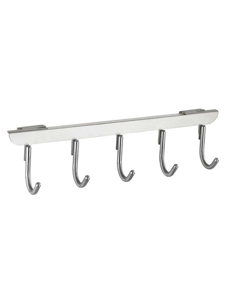 Wenko Türgarderobe "Asola" in Silber - (B)36 x (H)10 x (T)6 cm - 15% | Garderoben