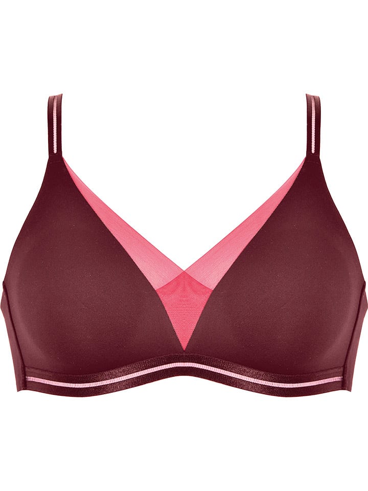 Naturana Bügelloser BH in Bordeaux - 49% | Größe 80D | Damen-bhs
