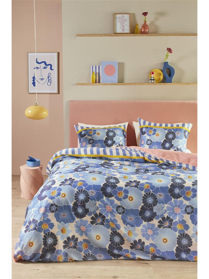 Beddinghouse Satin-Bettwäsche-Set ''Nica'' in Blau - 53% | Größe 260x200/220 cm | Bettwaesche-bettwaren