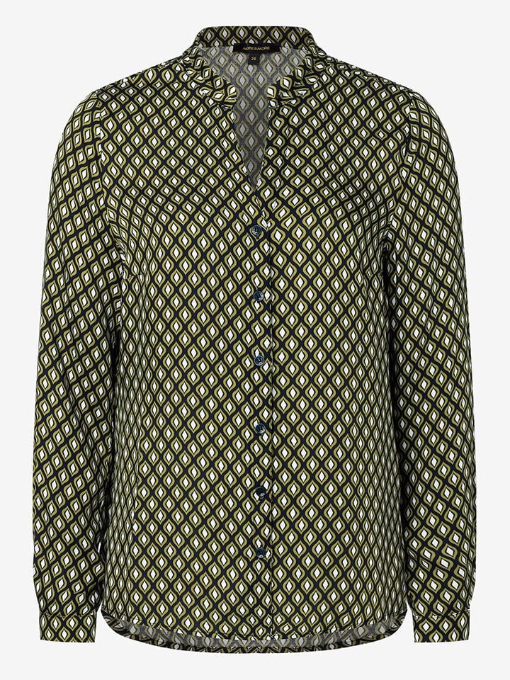 More & More Bluse in Schwarz/ Grün - 71% | Größe 40 | Damen-blusen