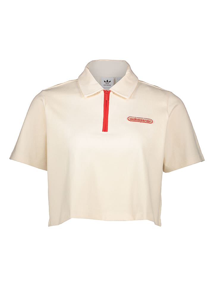 adidas Poloshirt in Beige - 82% | Größe 40 | Damen-tops