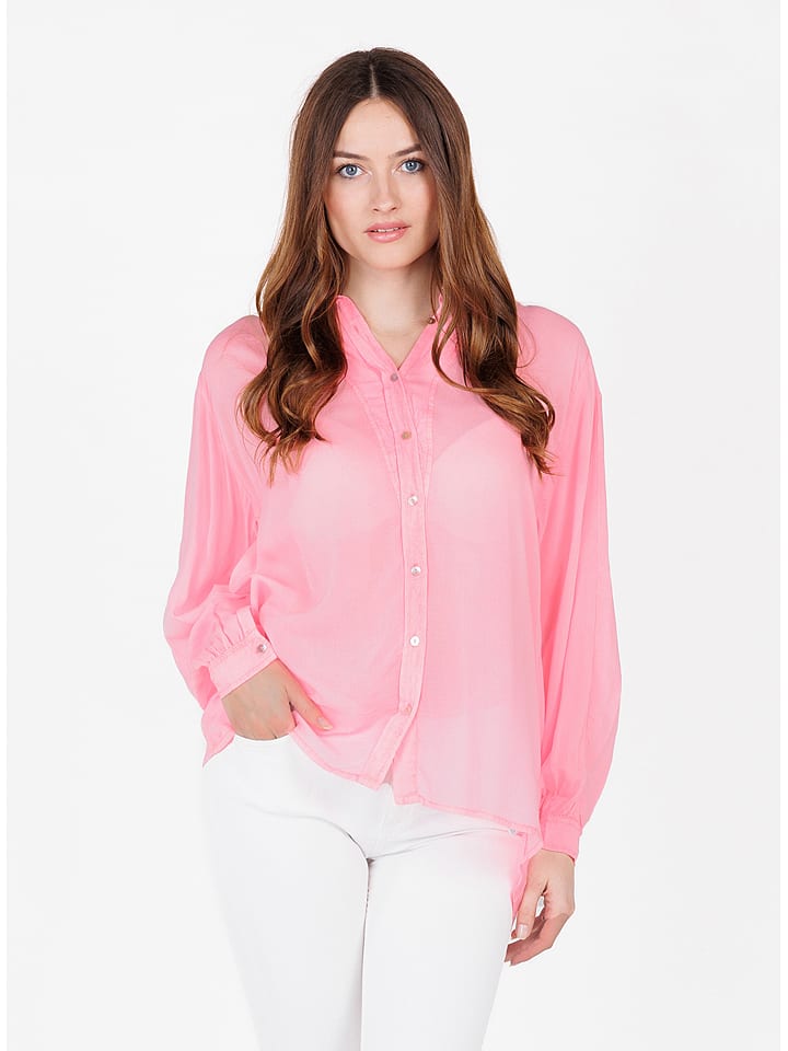 KEY LARGO Bluse in Rosa - 75% | Größe M | Damen-blusen