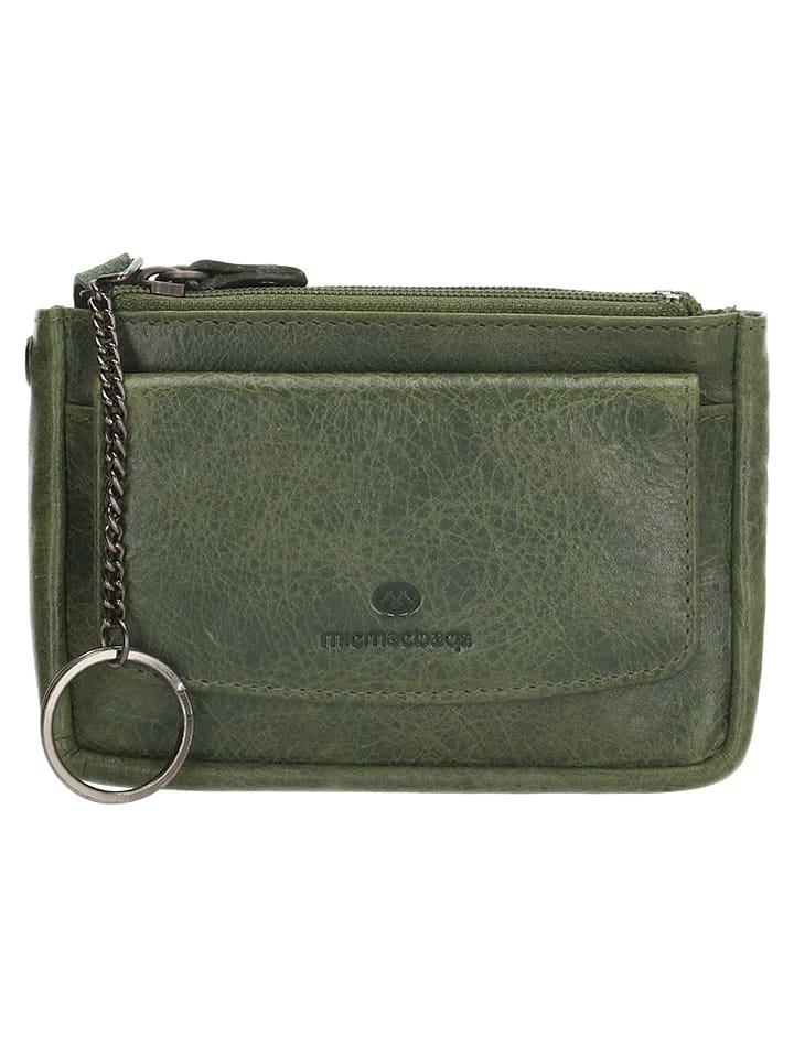 micmacbags Leder-Schlüsseletui in Khaki - (B)13 x (H)7 x (T)2 cm - 51% | Portemonnaies-etuis