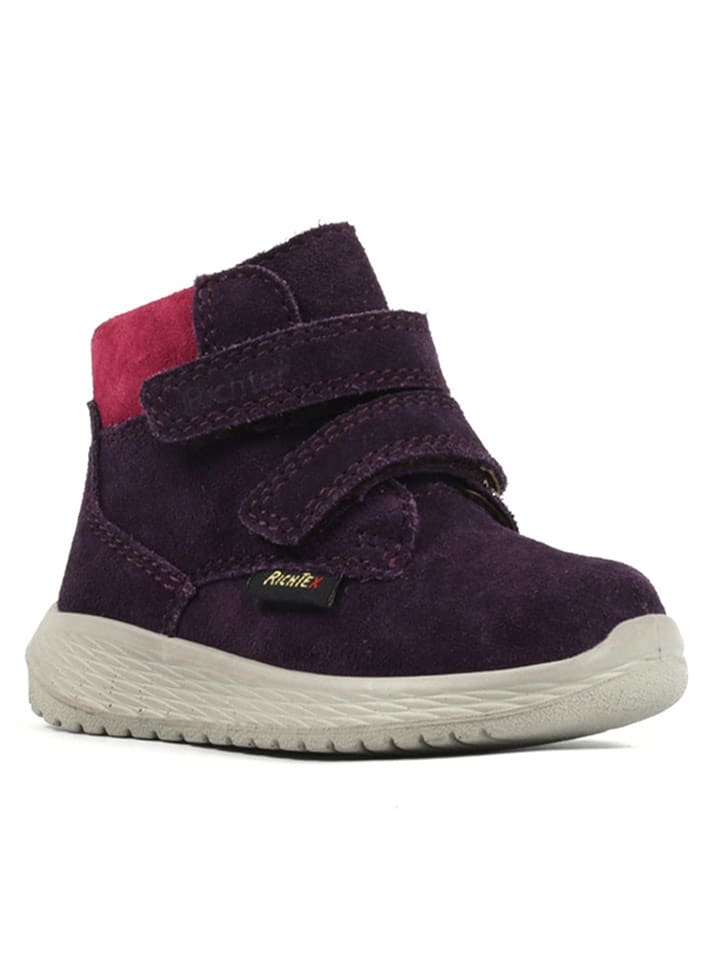Richter Shoes Leder-Boots "Timmy" in Pflaume - 54% | Größe 26 | Baby-stiefel-boots