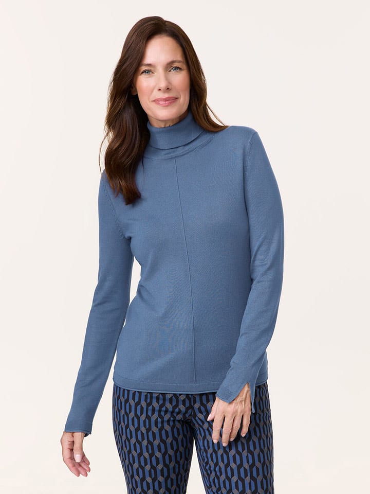 EDITION Rollkragenpullover in Blau - 70% | Größe 48 | Damen-pullover-cardigans