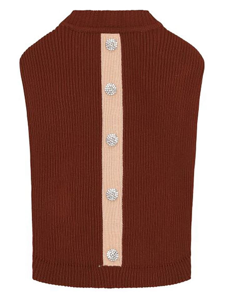 VOV & VUF Hundepullover in Rot/ Creme - 67% | Größe XS | Tierbedarf-hunde