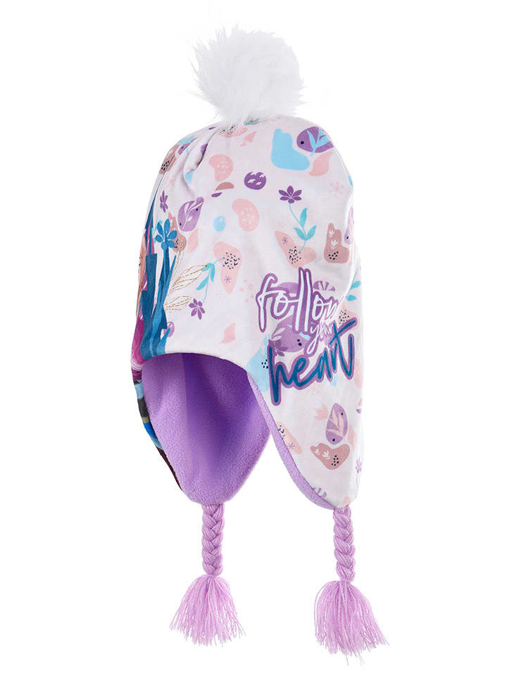 Disney Frozen Czapka "Kraina Lodu" w kolorze fioletowym rozmiar: 52 cm