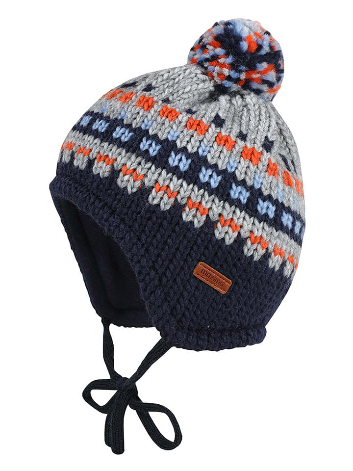 MaxiMo Woll-Mütze in Bunt/ Dunkelblau - 16% | Größe 45 cm | Baby-muetzen