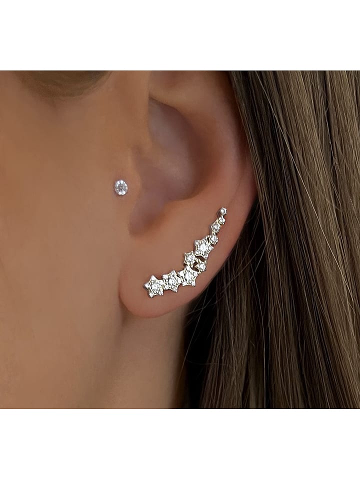 DI GIORGIO Silber-Ohrstecker mit Edelsteinen - 77% | Schmuck