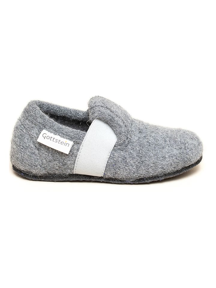 kitz pichler Woll-Hausschuhe "Alpine Runner" in Grau - 45% | Größe 24 | Kinderhausschuhe