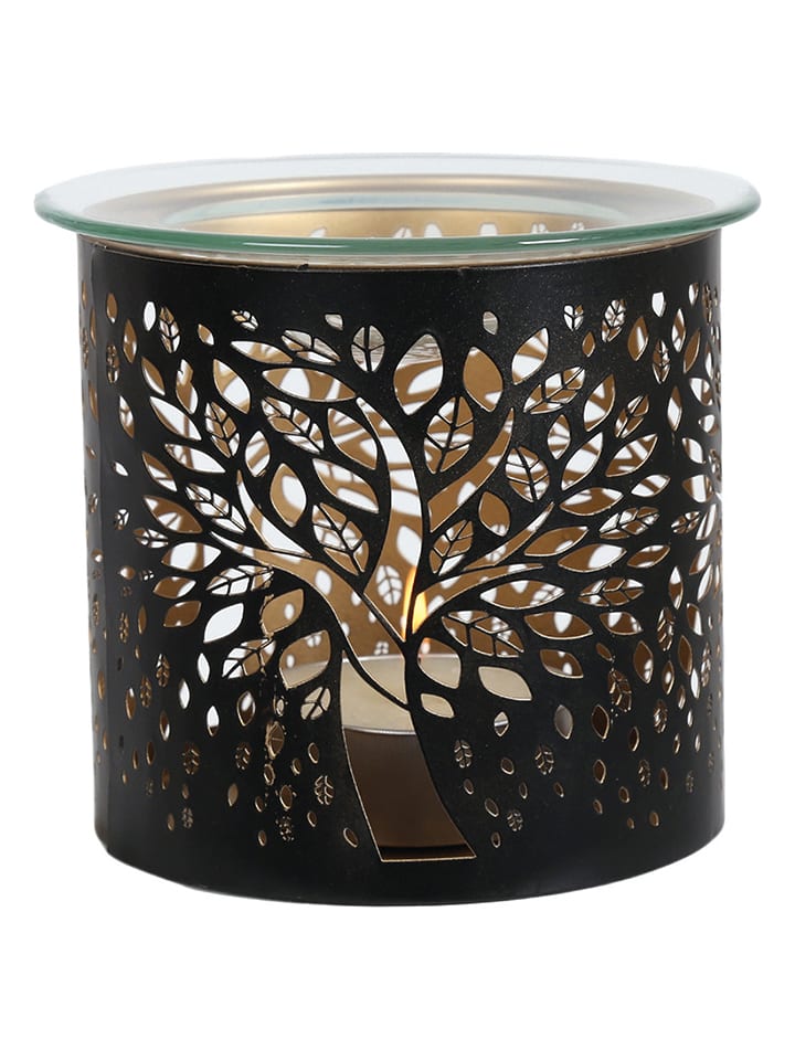 Woodbridge Duftlampe "Tree of Life" in Schwarz - (H)10,5 x Ø 10,5 cm - 7% | Kerzen-vasen