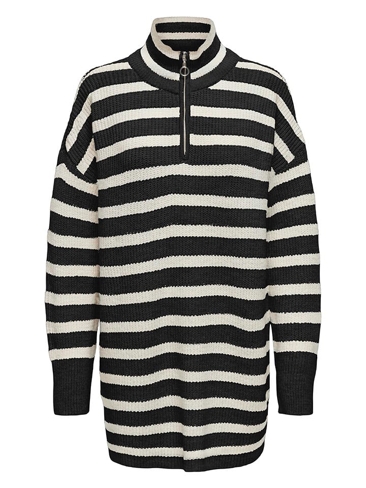 ONLY Pullover in Schwarz/ Creme - 64% | Größe S | Damen-pullover-cardigans