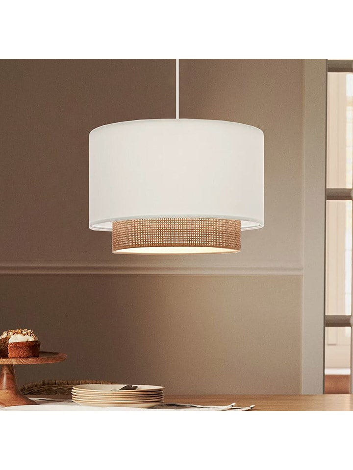 Opviq LED-Hängeleuchte in Creme - (H)80 x Ø 30 cm - 68% | Haengeleuchten-deckenleuchten