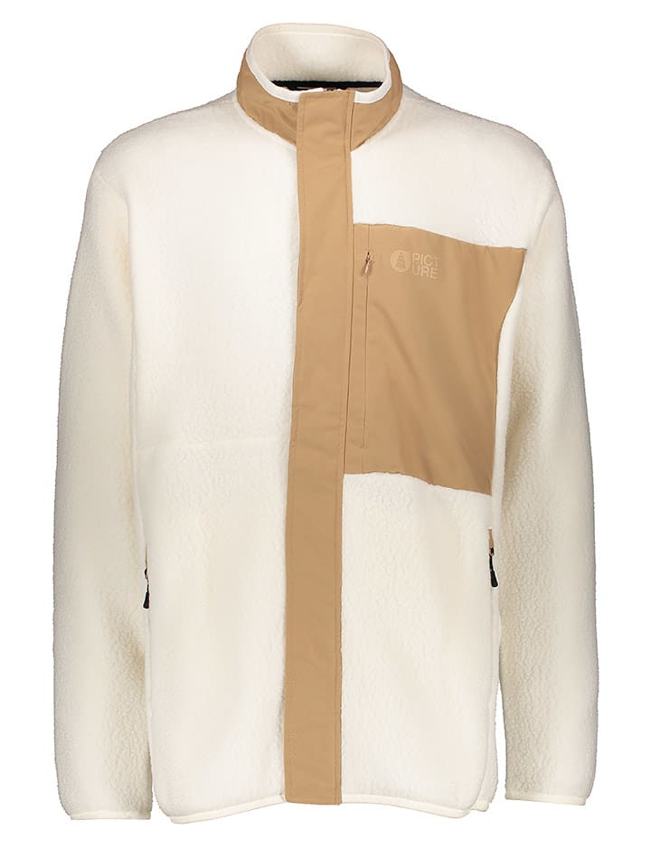 PICTURE Fleecejacke "Anthara" in Creme - 75% | Größe XS | Herren-pullover-sport