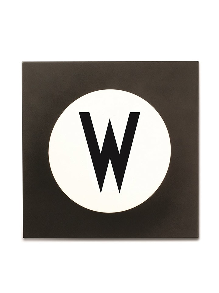 Design Letters Wandhaken "W" in Schwarz - (B)9 x (H)14 cm - 83% | Garderoben