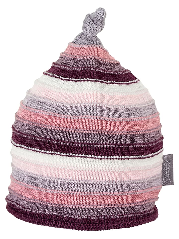 Sterntaler Mütze in Lila/ Rosa/ Creme - 39% | Größe 45 cm | Baby-muetzen